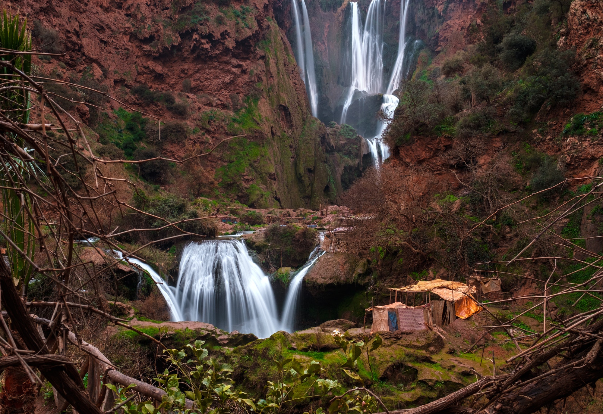 Berber village near Ouzoud waterfall in Morocco