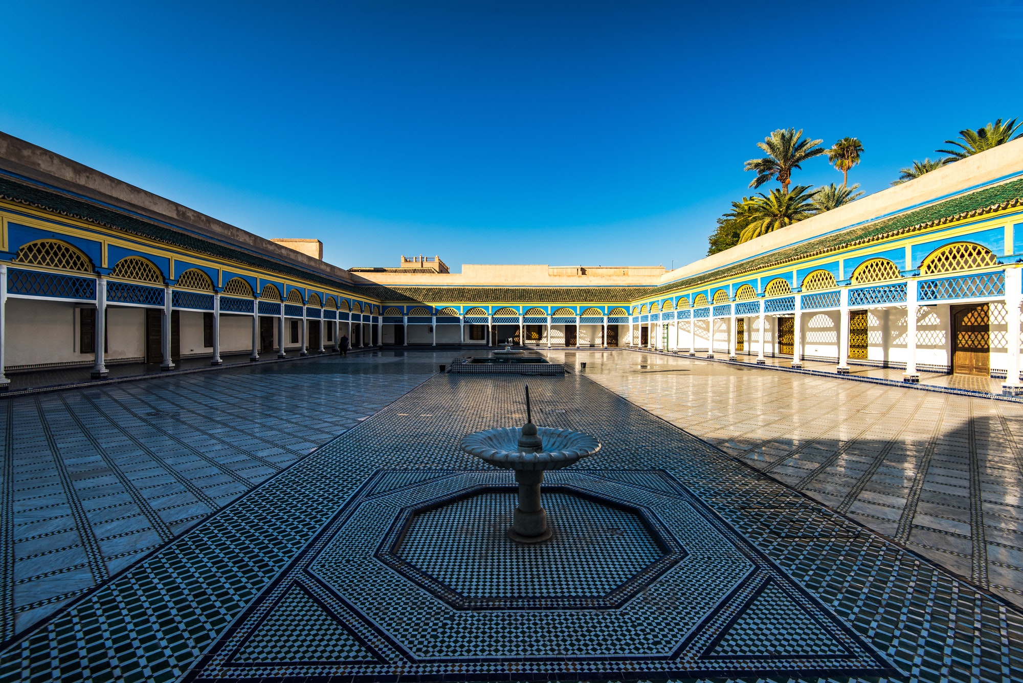 Fountain in Bahia Palace,Marrakesh,Morocco