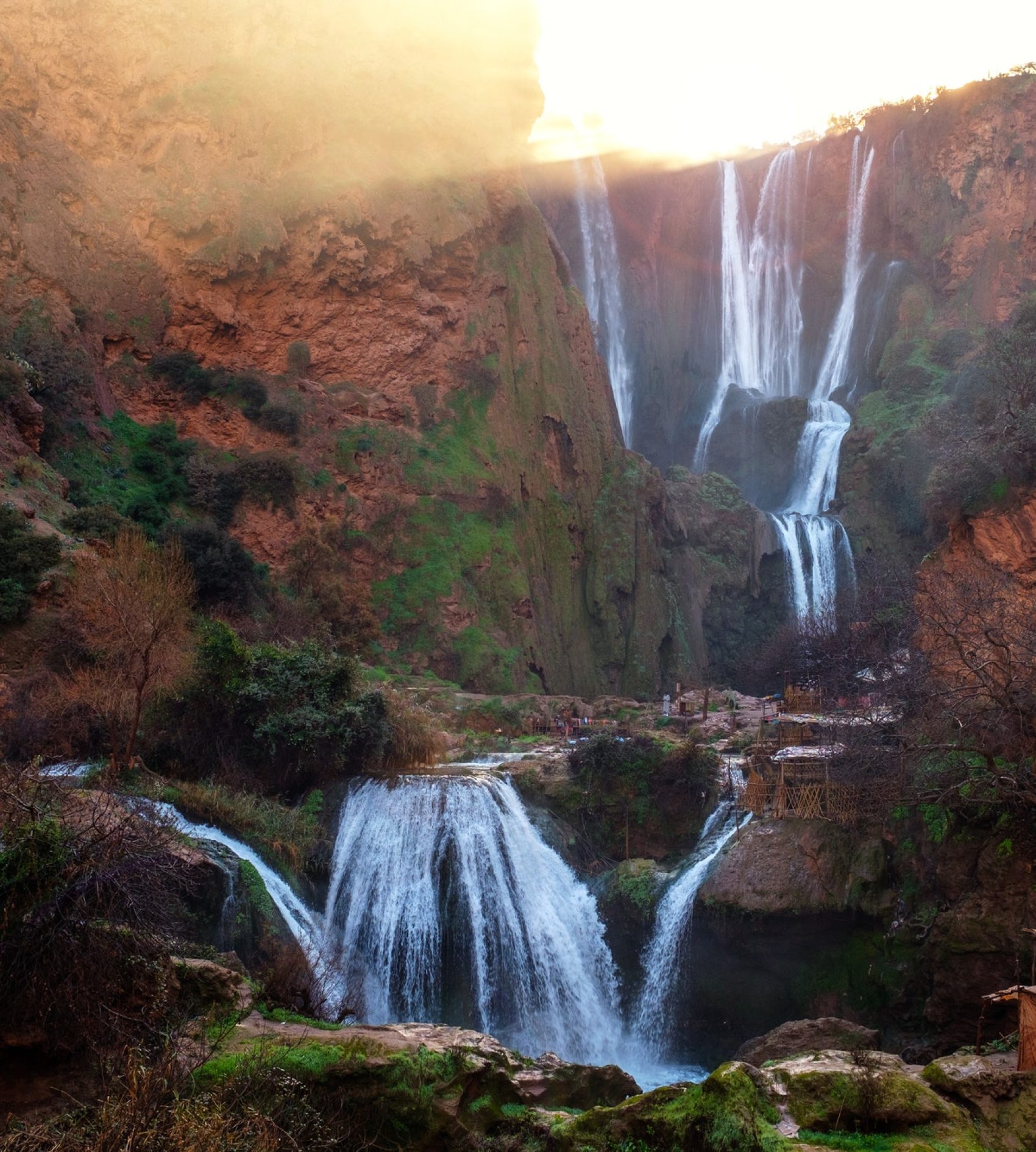 Berber village near Ouzoud waterfall in Morocco