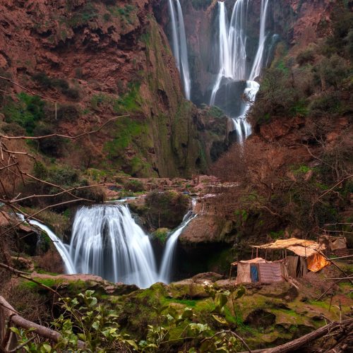 Berber village near Ouzoud waterfall in Morocco