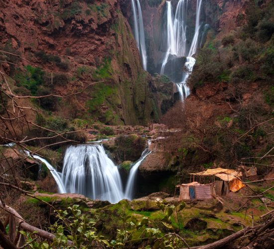 Berber village near Ouzoud waterfall in Morocco Berber village near Ouzoud waterfall in Morocco
