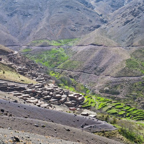 Berber village of Tacheddirt, High Atlas Mountains, Morocco, North Africa, Africa