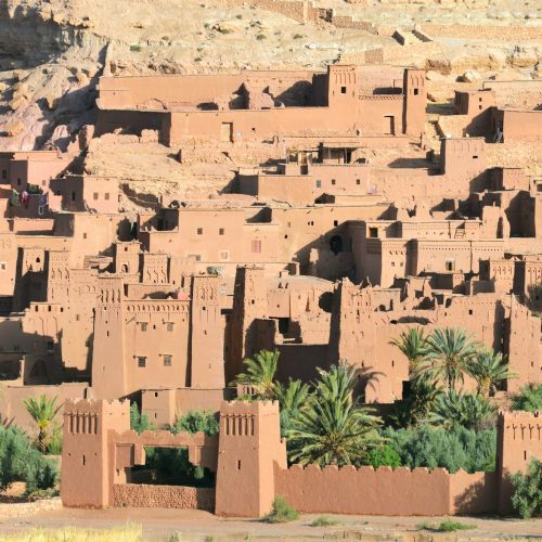 Traditional fortified city in Morocco, Africa.